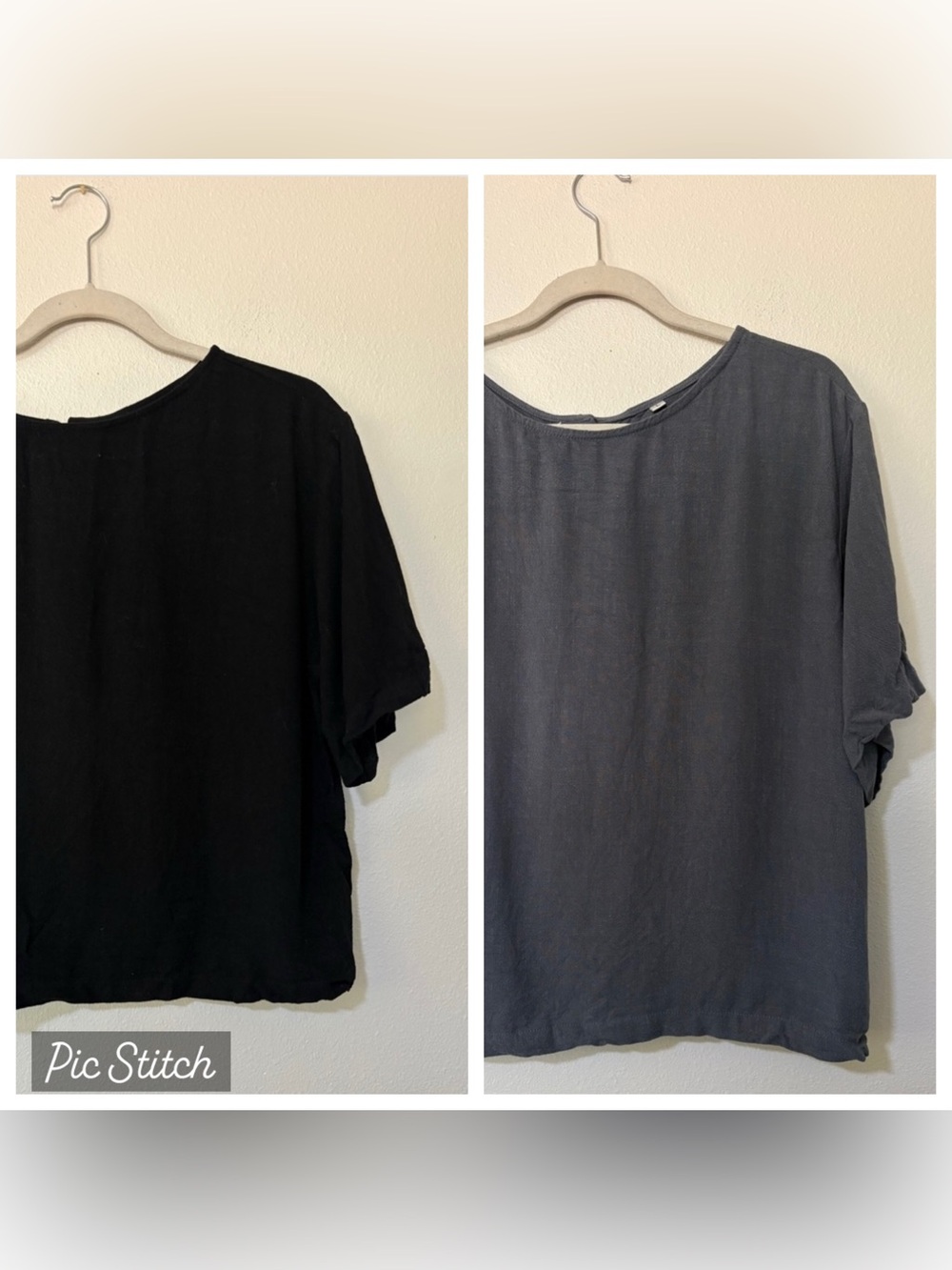 Bundle of 2 Linen Blend Cropped Blouses